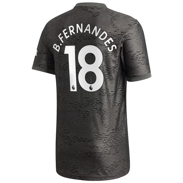 Maillot Football Manchester United NO.18 B. Fernandes Exterieur 2020-21 Noir